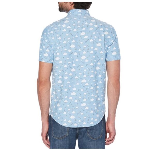 ORIGINAL PENGUIN Cloud Print Oxford Shirt - Picture 3 of 8
